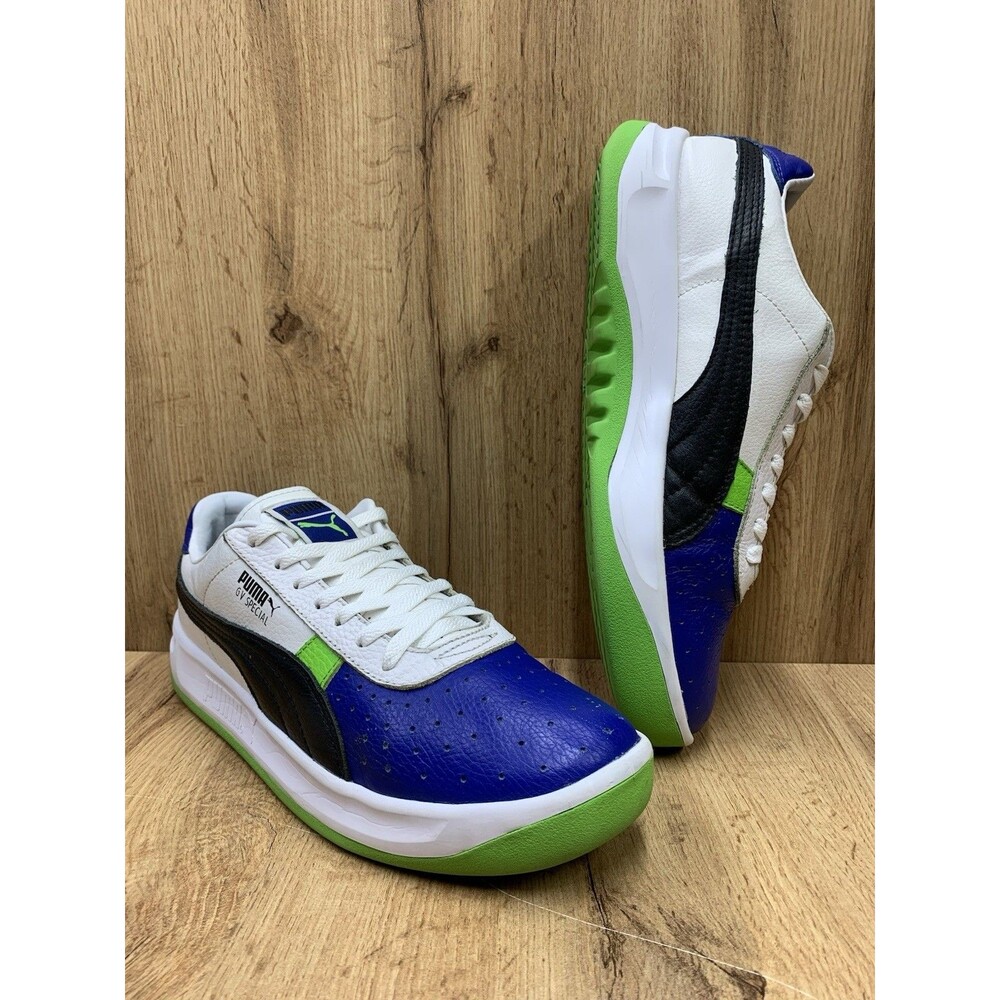PUMA GV Special 368385-04 Royal Blue Green White Leather Men's Size 11 Shoes